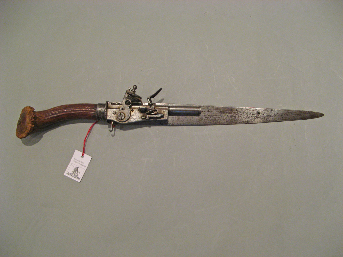 Jagdmesser mit Steinschlosspistole